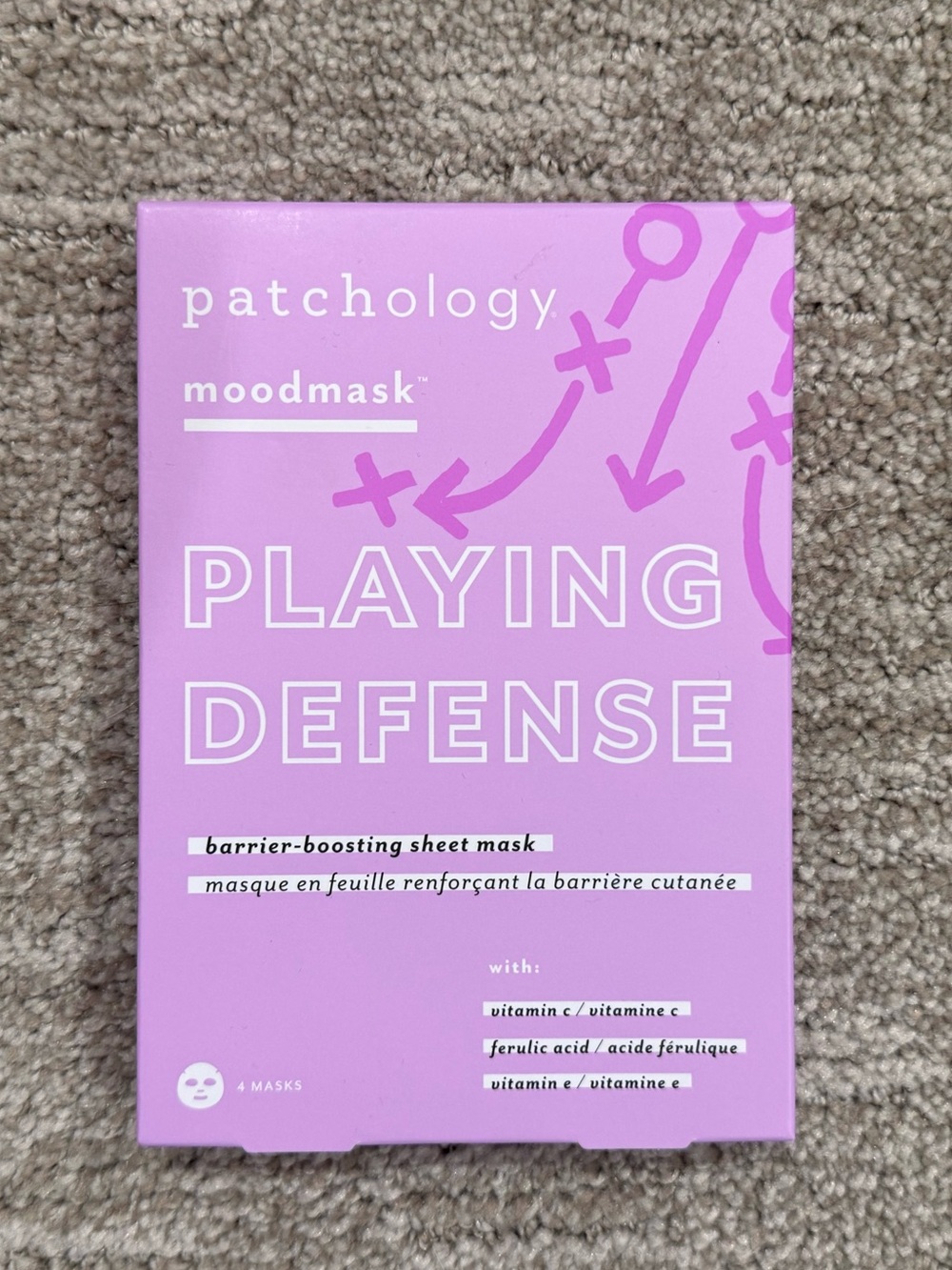 Patchology Moodmask Playing Defense Barrier-Boosting Sheet Mask - 4 masks